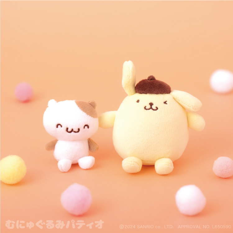 サンリオ♡ポムポムプリン♡マスコットシリーズ＆クローバーシリーズ♡EC販売を開始するよ～！｜NEWS｜むにゅぐるみパティオ公式サイト