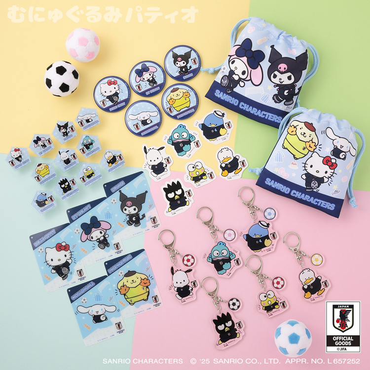 サンリオキャラクターズトレーディング缶バッジ サッカー日本代表Ver. サンリオキャラクターズ サッカー日本代表Ver. POP UP SHOPを