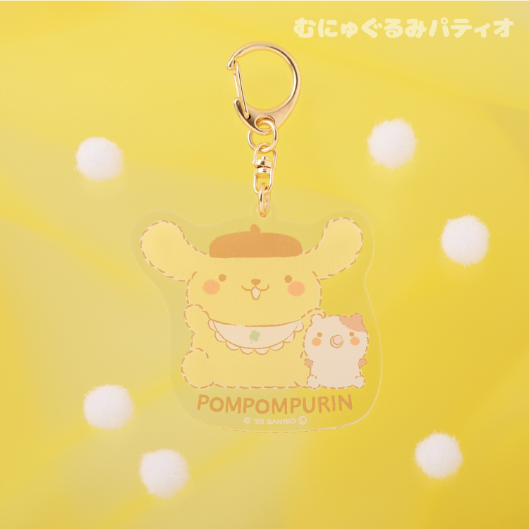 大幅値下げ！【新品・レア】ポムポムプリン ホラグチカヨ　コラボ　マスコット サンリオ ポムポムプリン さくらんぼチェック S ぬいぐるみ イエロー