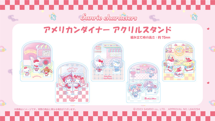 サンリオ - マイメロ アクリルスタンド、缶バッジ、カード　計11点セット My Melody ♥ Kuromi 50th & 20th Anniversariesアクリル