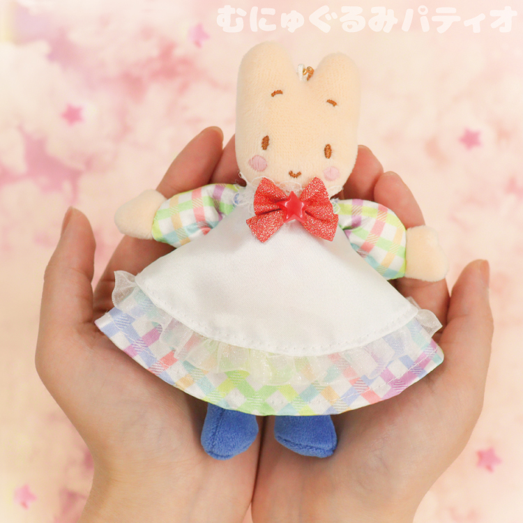 サンリオ むにゅぐるみパティオ レインボーチェック ポムポム