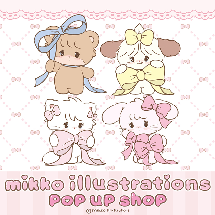 mikko illustrations POP UP SHOP 開催決定♡｜NEWS｜むにゅぐるみパティオ公式サイト