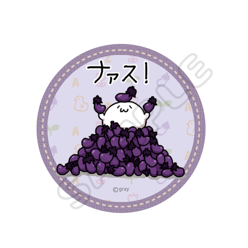 あざらしさん マット缶バッジ｜むにゅぐるみパティオ公式サイト