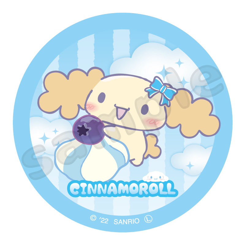 シナモロール20th デコレーション 缶バッジ シフォン