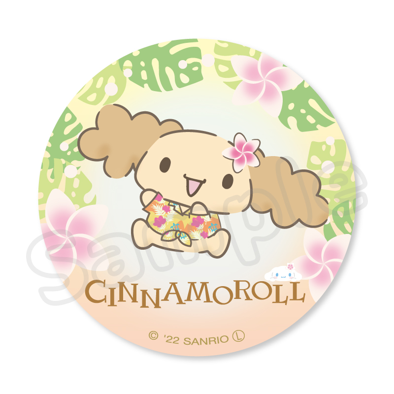 シナモロール サマー 缶バッジ シフォン