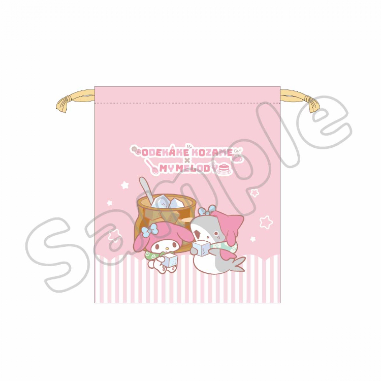 おでかけ子ザメ×サンリオキャラクターズ　ミニ巾着 マイメロディ