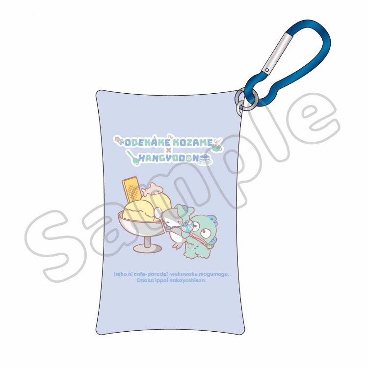 おでかけ子ザメ×サンリオキャラクターズ　クリアマルチポーチ　ハンギョドン