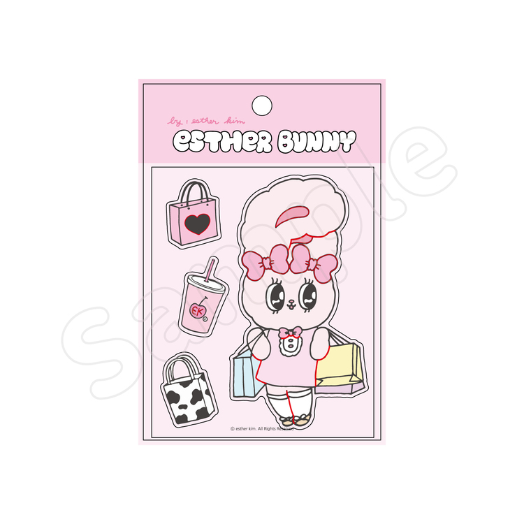 エスターバニー　ステッカー　シール　デコ 6個セット エスターバニー ステッカー シール デコ 6個セット 韓国雑貨