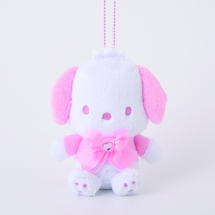 サンリオキャラクター大賞　むにゅぐるみパティオ　天使　ポチャッコ サンリオ」シナモン、ポチャッコ、クロミたちがパステルカラーで