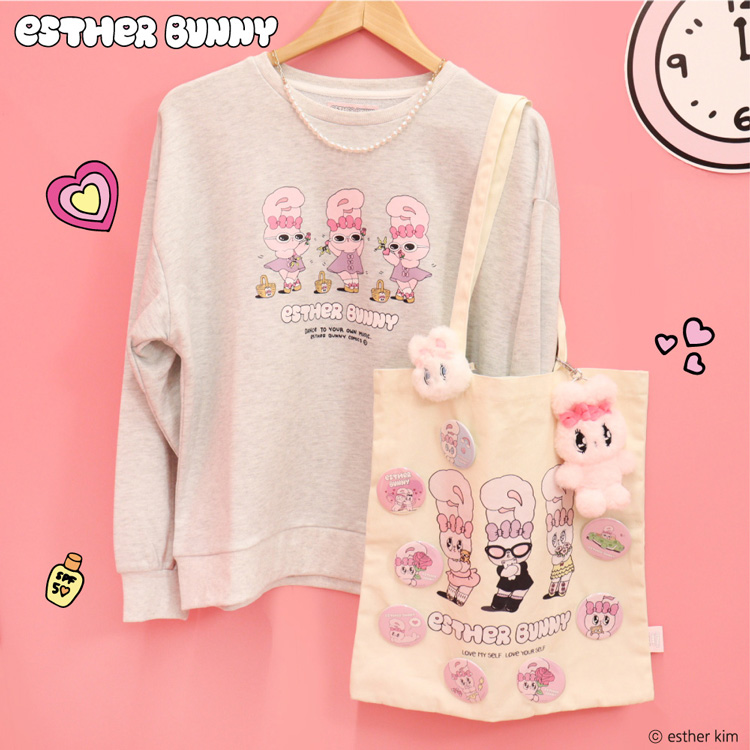 エスターバニー　トートバッグ Esther Bunny コットントートバッグ｜むにゅぐるみパティオ公式