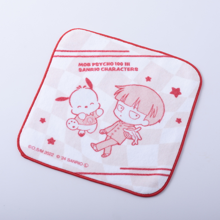 影山茂夫×ポチャッコ　モブサイコ100III（サンリオコラボ）ハンドタオル