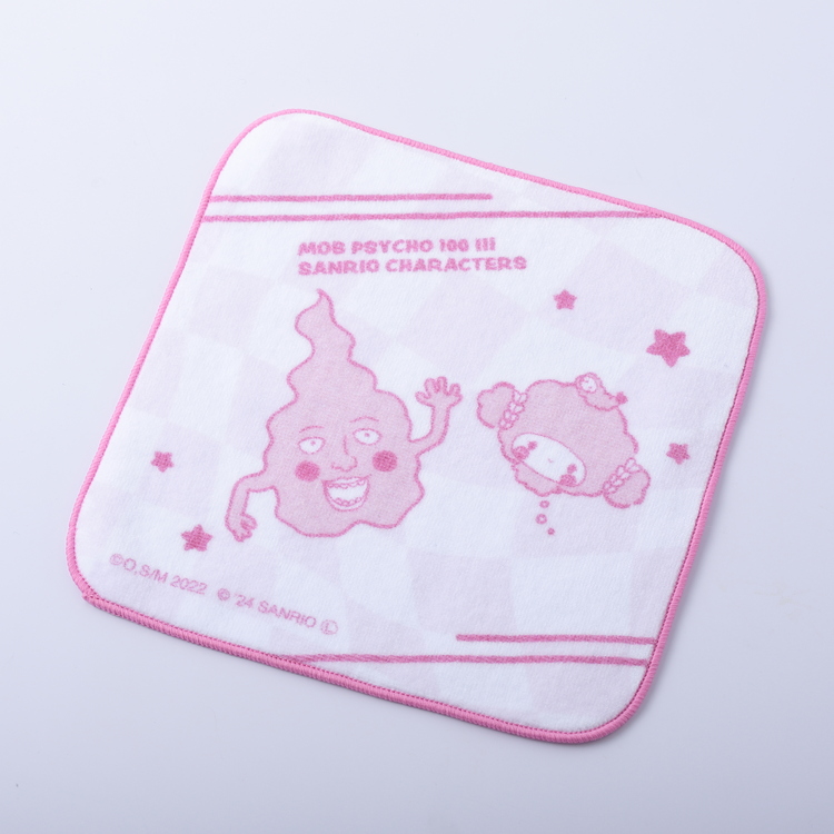 エクボ×こぎみゅん　モブサイコ100III（サンリオコラボ）ハンドタオル