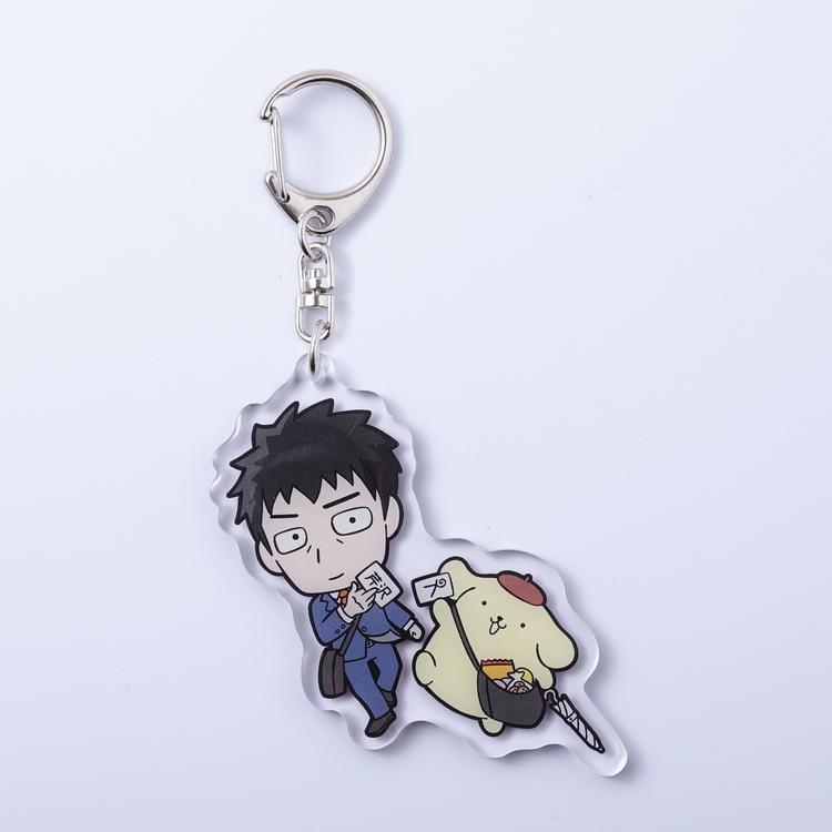 芹沢克也×ポムポムプリン　モブサイコ100 III（サンリオコラボ）とぅるるんアクリルキーホルダー