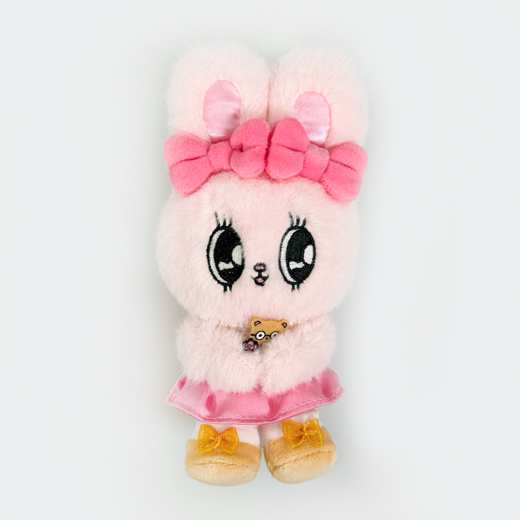 Esther Bunny ドットワンピースマスコット｜むにゅぐるみパティオ公式