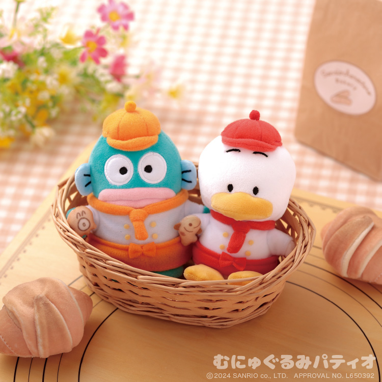ぐでたま サンリオ むにゅぐるみ パン屋さん ぬいぐるみ セット ゆるくてあまい時間を過ごそう♡サンリオキャラクターズ・ぐで