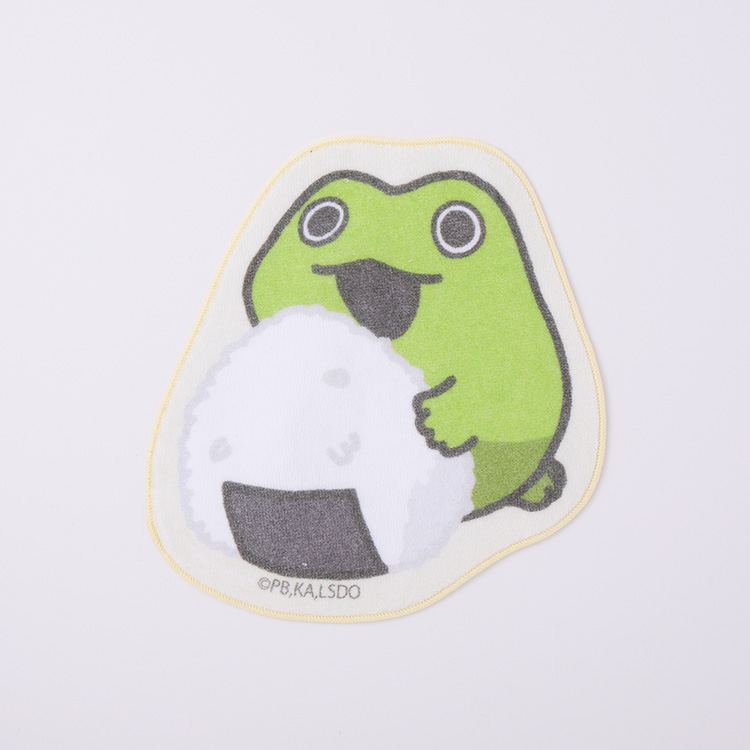 おでかけ子ザメ ハンドタオルかえるちゃん ダイカット