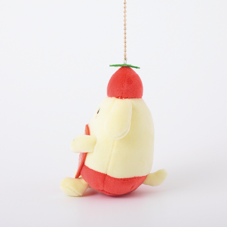 ポムポムプリン ぬいぐるみキーホルダー トマト帽子 予約販売】ポムポムプリン トマト むにゅぐるみマスコット【9月中旬頃