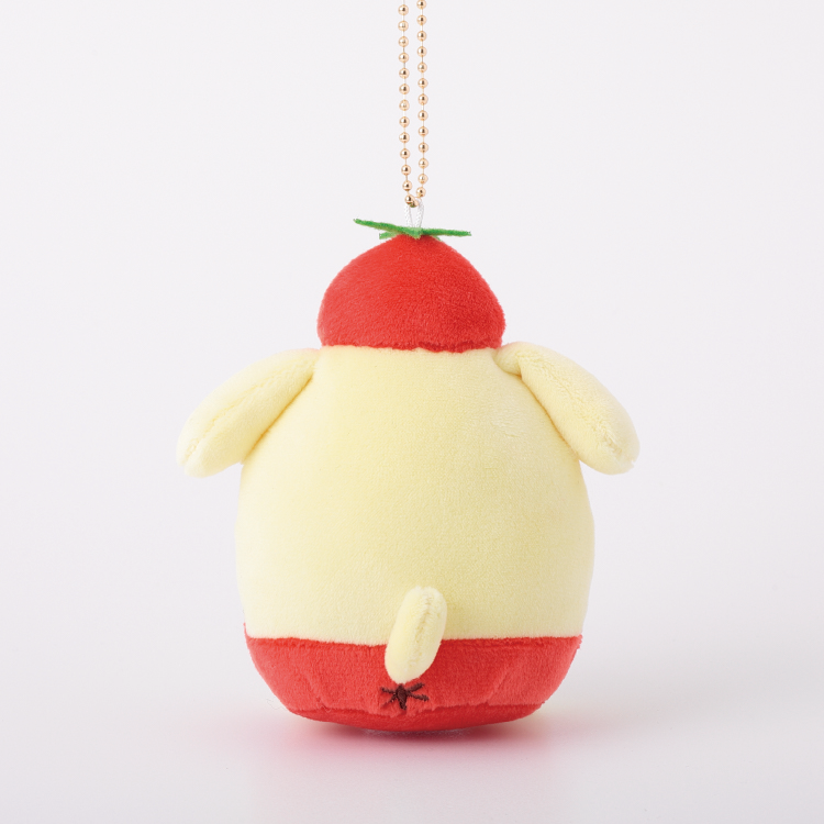 ポムポムプリン ぬいぐるみキーホルダー トマト帽子 予約販売】ポムポムプリン トマト むにゅぐるみマスコット【9月中旬頃