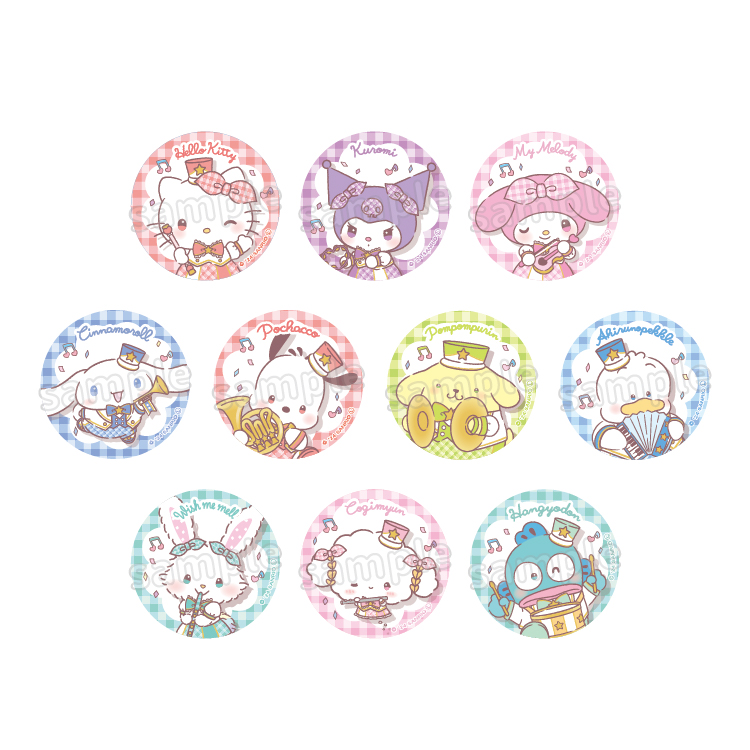 ギンガムパレードトレーディング缶バッジ｜むにゅぐるみパティオ