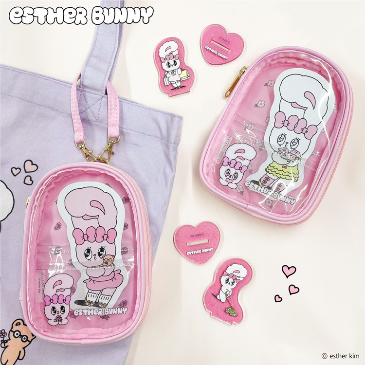 Esther Bunny アクリルスタンドポーチ｜むにゅぐるみパティオ公式サイト