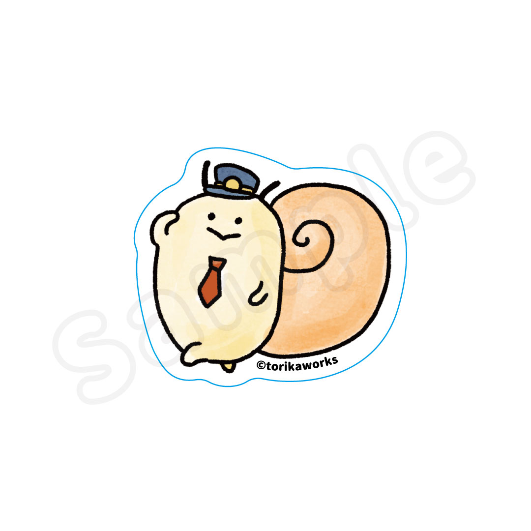 ふるえフレンズ ステッカー つむり（駅員ver) 