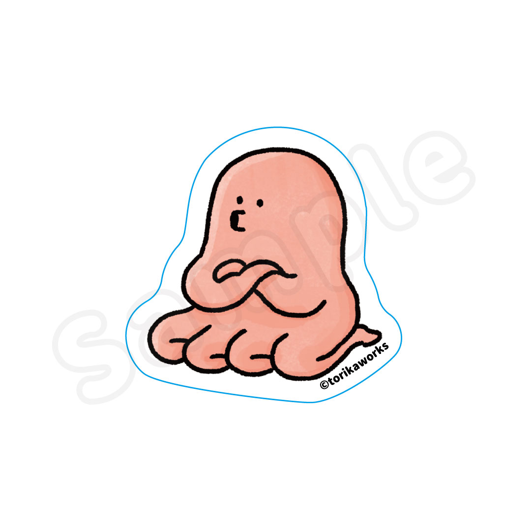 ふるえフレンズ ステッカー たこあしパイセン