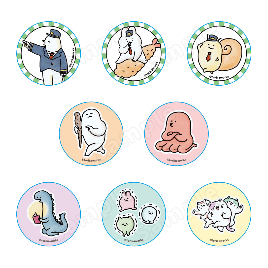 ふるえフレンズ トレーディング缶バッジ(8種)