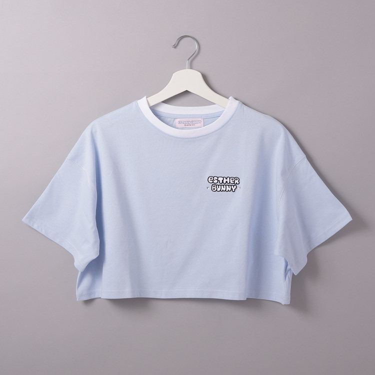 Esther Bunny クロップドTシャツ(チェキ)｜むにゅぐるみパティオ