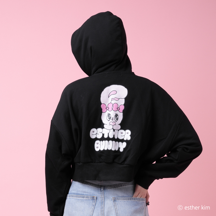 Esther Bunny クロップドパーカー｜むにゅぐるみパティオ公式サイト