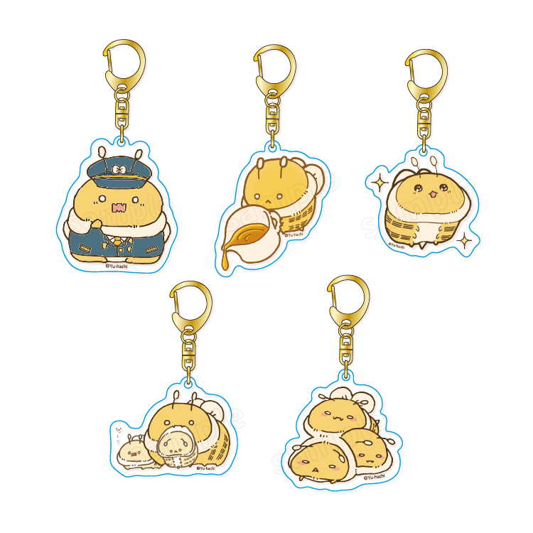 遊ハちのはちさん トレーディングアクリルキーホルダー(5種)