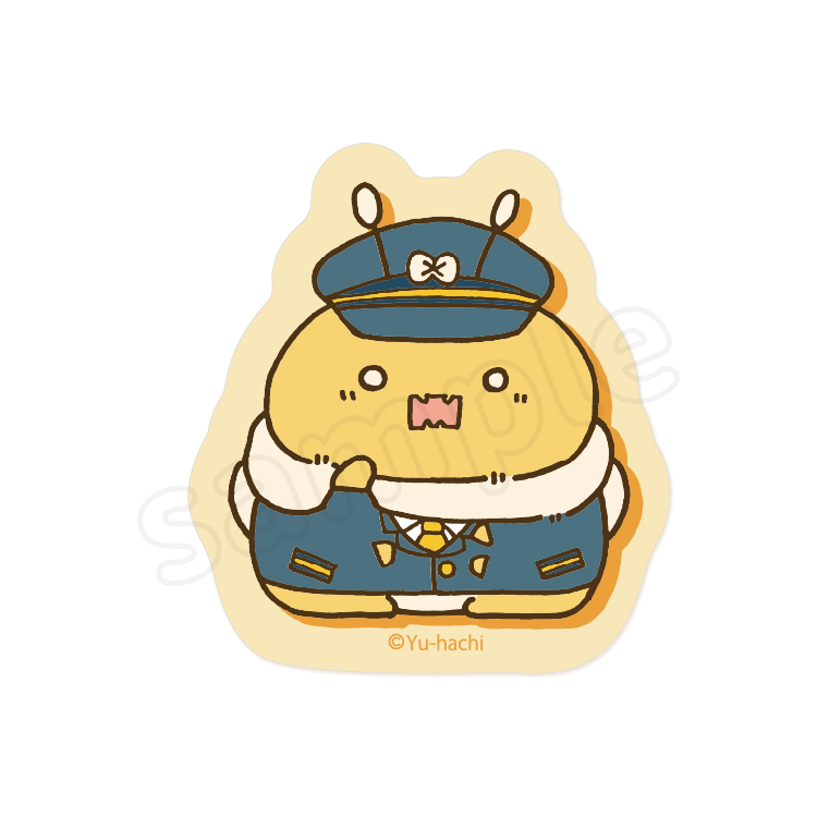 遊ハちのはちさん ダイカットステッカー A