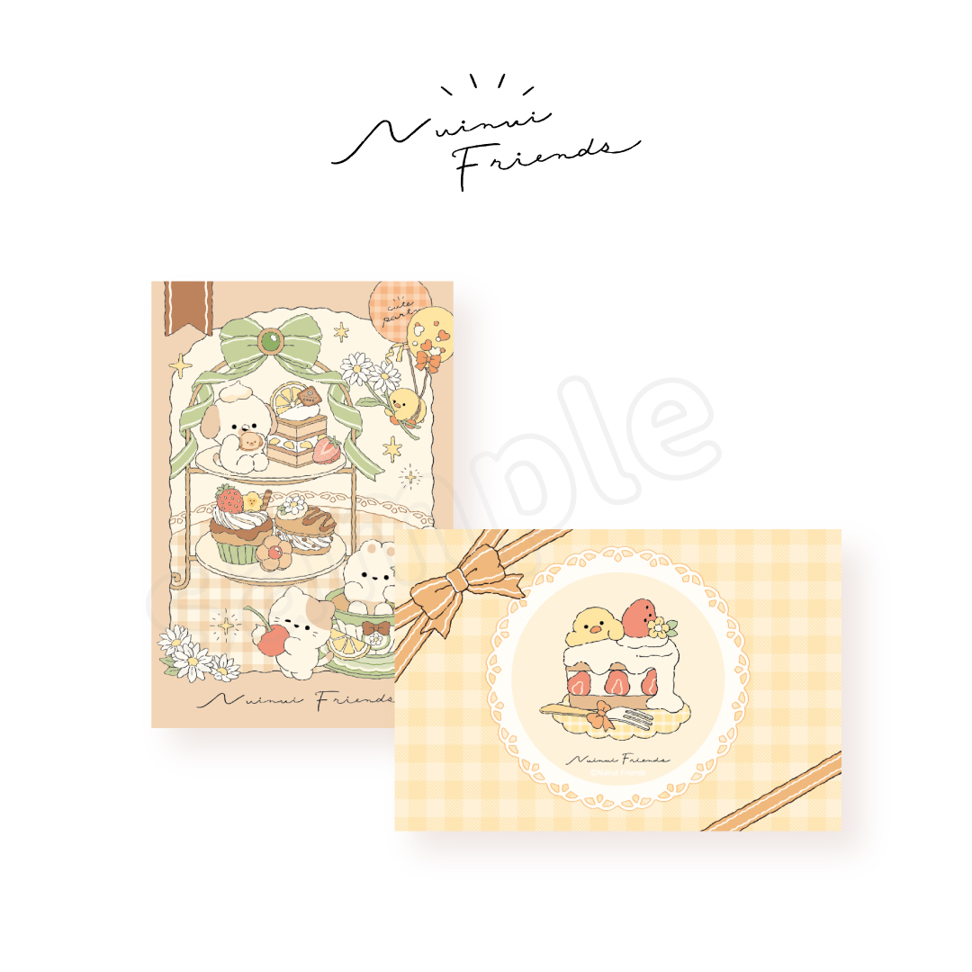 ぬいぬいフレンズ ポストカードセット アフタヌーンティー