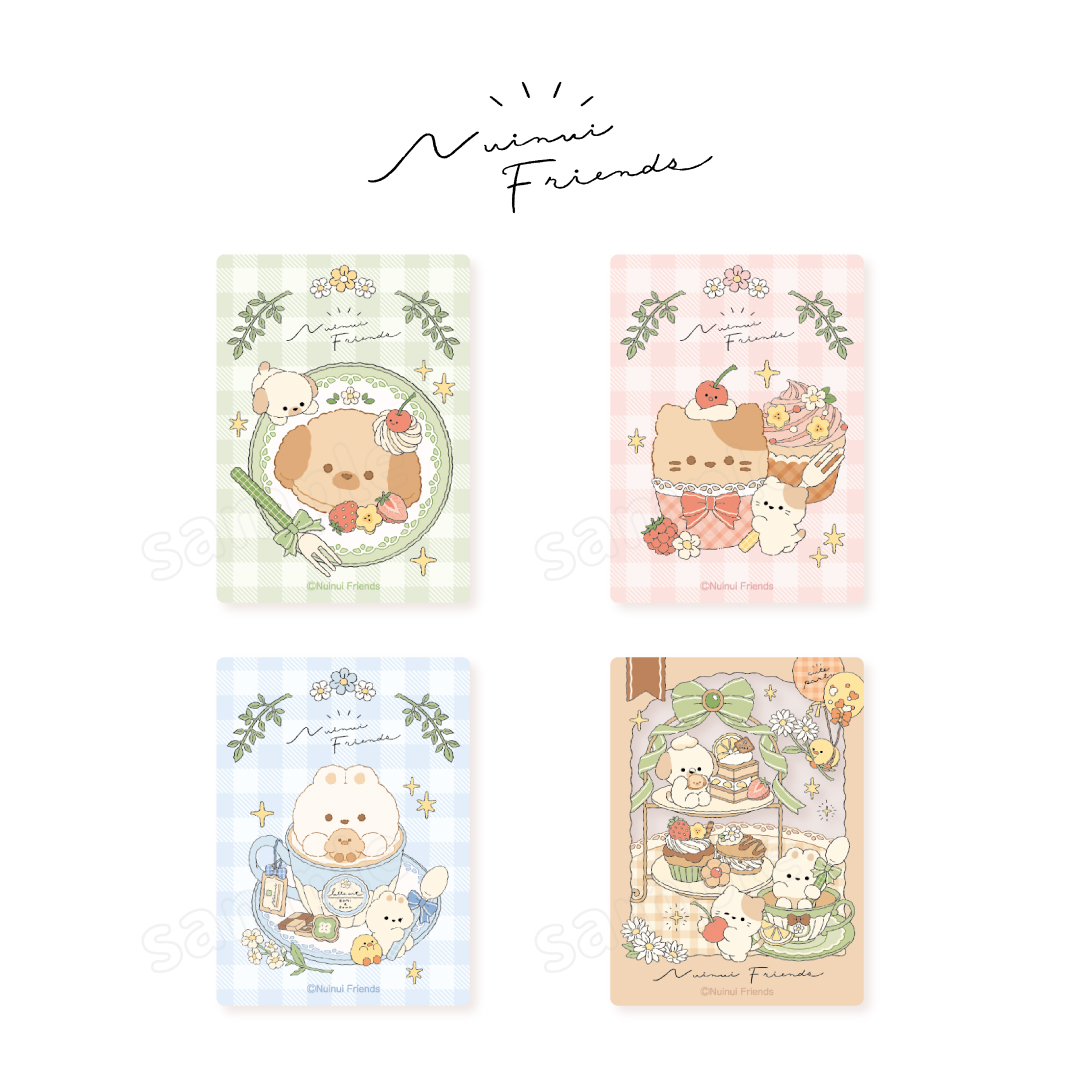 ぬいぬいフレンズ トレーディングクリアカード(4種)