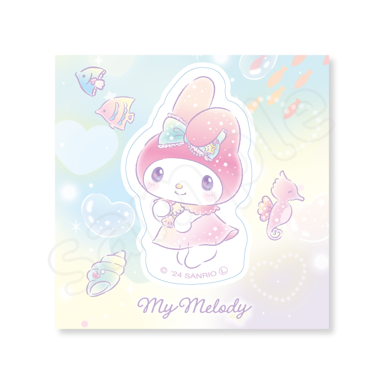 マイメロディ キラキラメルヘン クリアステッカー