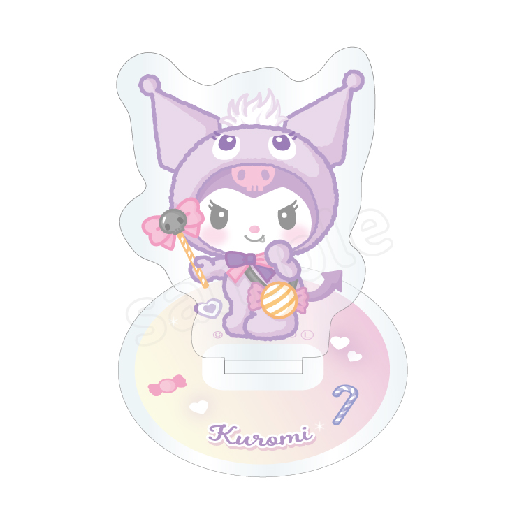 むにゅぐるみマスコット  fantasy クロミ マイメロ ステッカー付 バクくんのフード被ったクロミちゃんと マイメロのフード被った