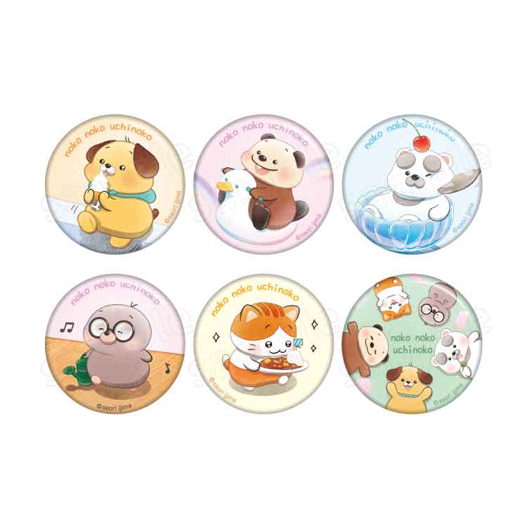 のこのこ うちのコ トレーディング缶バッジ(6種)