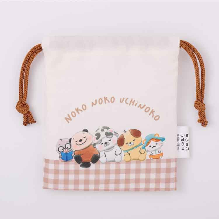 のこのこ うちのコ プリントミニ巾着
