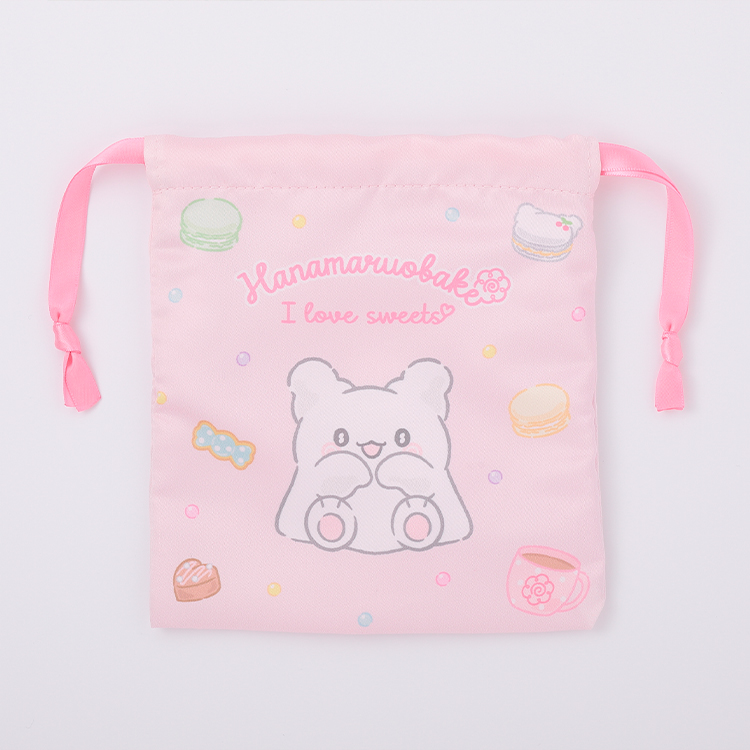 サンリオ　むにゅぐるみパティオ　ぬいぐるみポシェット　はなまるおばけ　まるまる はなまるおばけ ぬいぐるみポシェット｜むにゅぐるみパティオ
