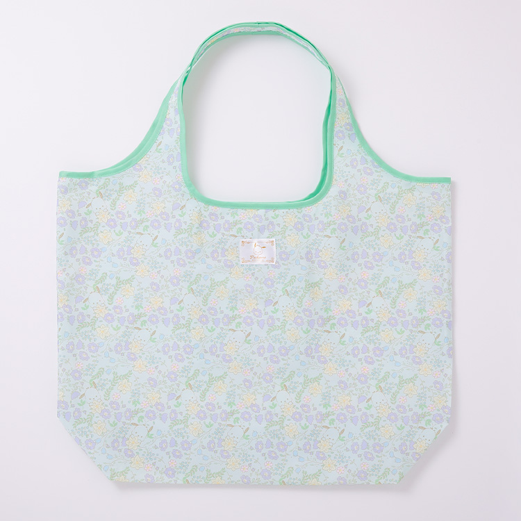 ポチャッコ テキスタイルフラワー 総柄エコバッグ