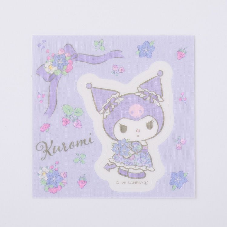 クロミ テキスタイルフラワー　クリアステッカー