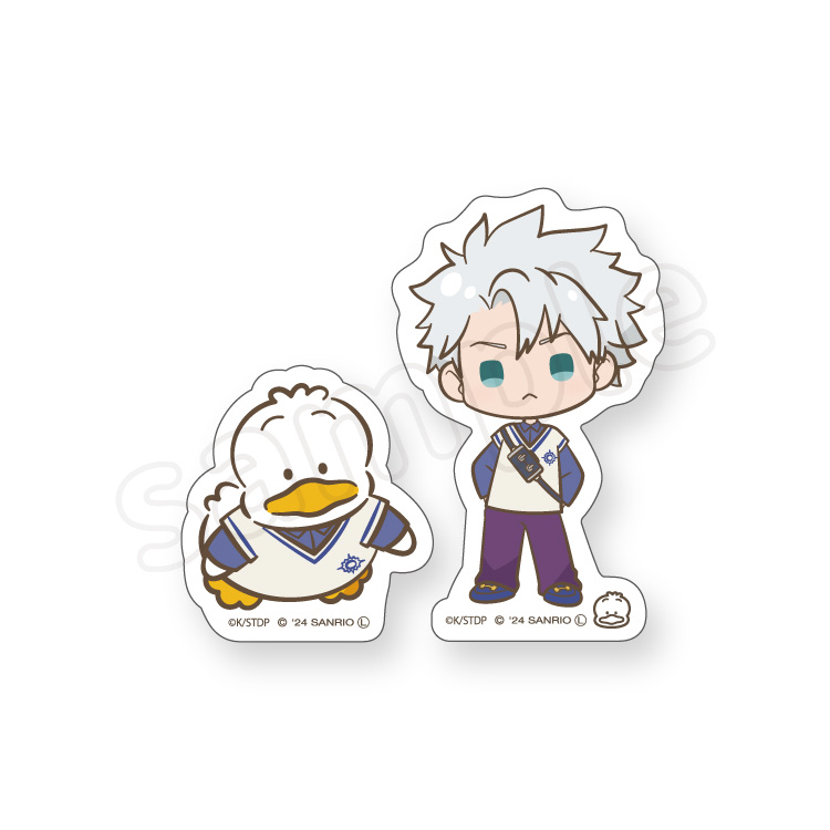 BLEACH×サンリオキャラクターズ ダイカットステッカーセット 日番谷冬獅郎×あひるのペックル