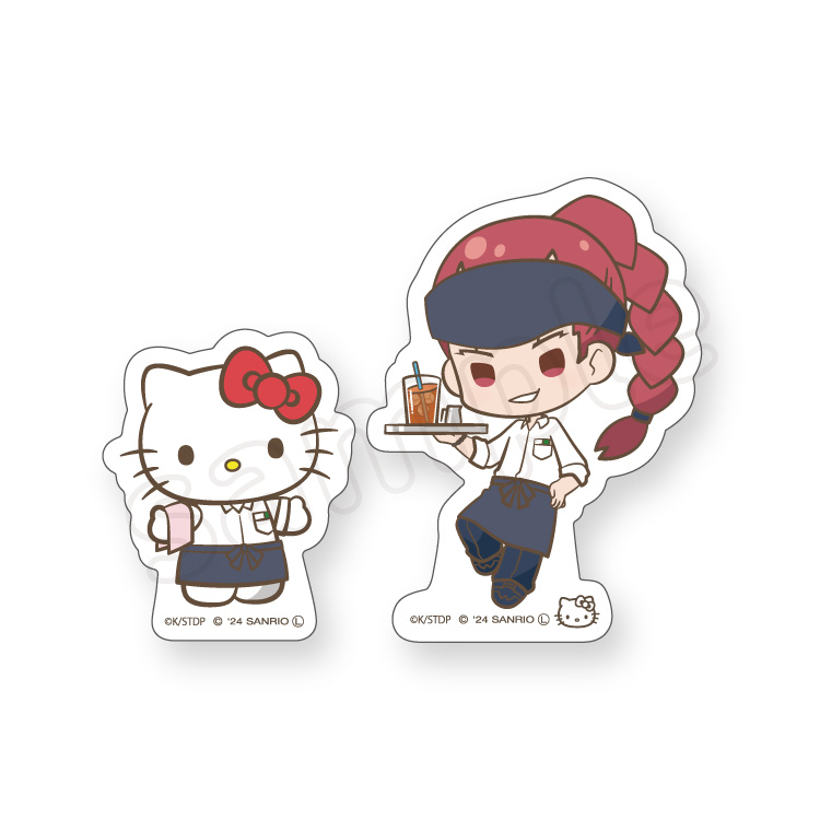 BLEACH×サンリオキャラクターズ ダイカットステッカーセット 阿散井恋次×ハローキティ