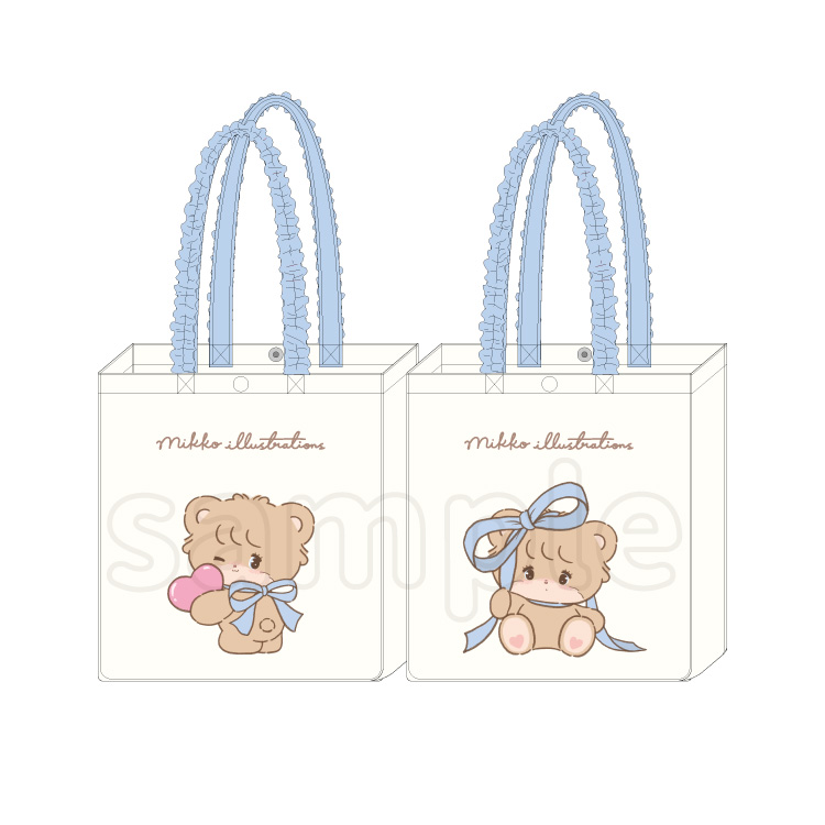 mikko マチ広トートバッグ　キャミー　popup 期間限定】mikko illustrations マチ広トートバッグ｜むにゅ