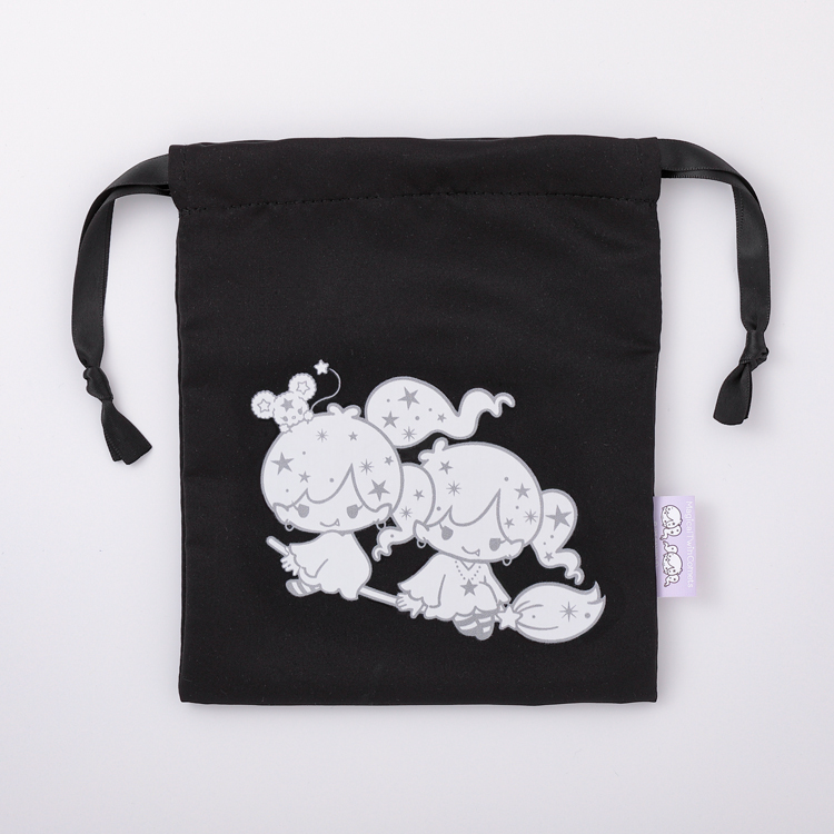 マジカルツインコメッツ ミニ巾着 ブラック