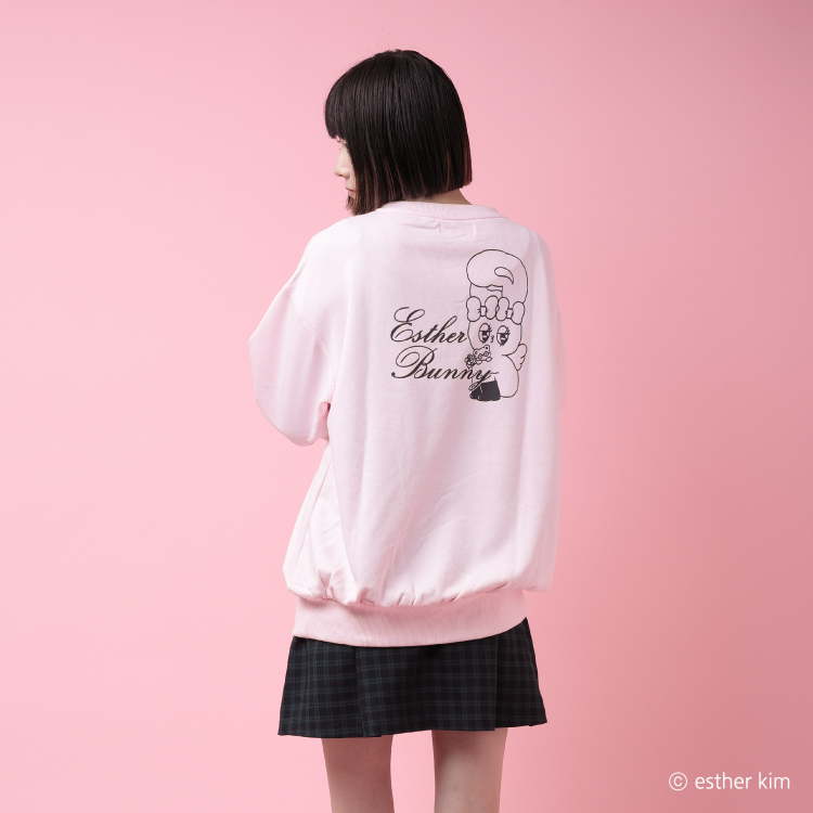 Esther Bunny ビッグスウェット｜むにゅぐるみパティオ公式サイト