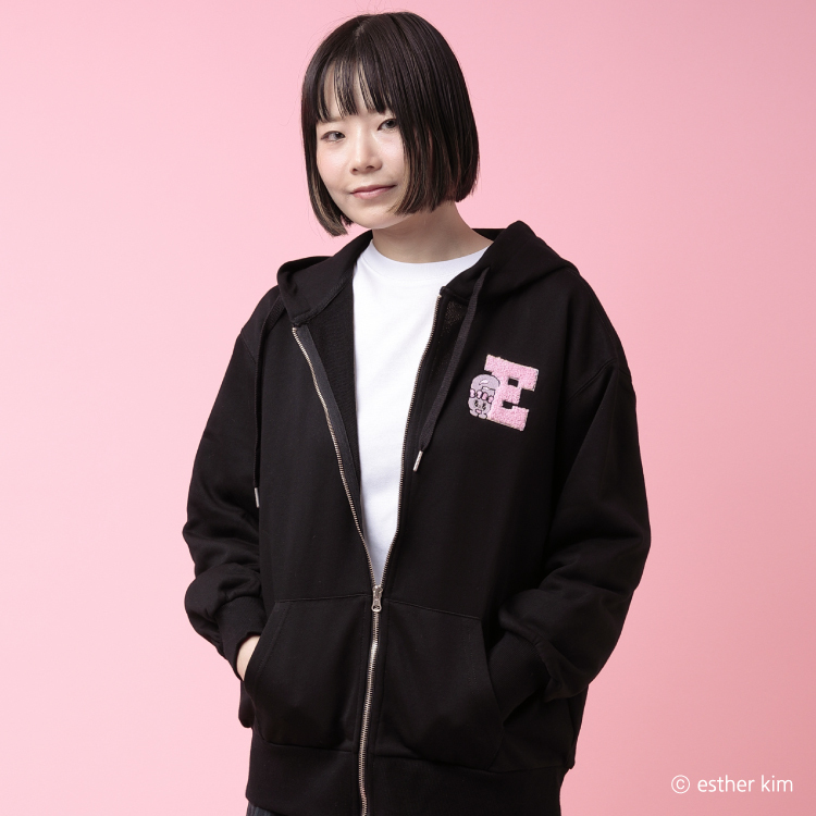 Esther Bunny ジップパーカー｜むにゅぐるみパティオ公式サイト