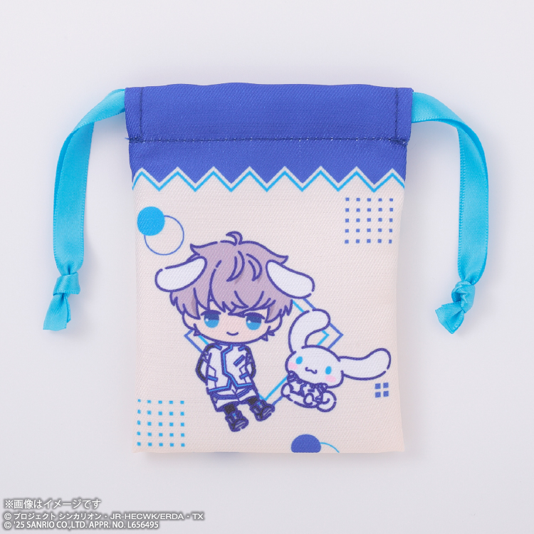 シンカリオンCW×サンリオキャラクターズ 豆巾着 魚虎 テン×シナモロール