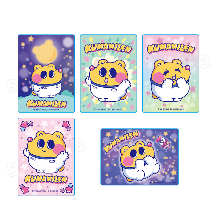 クマミレン トレーディングクリアカード (全5種)