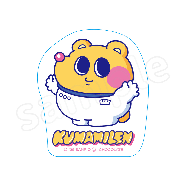 クマミレン ダイカットステッカー バンザイ