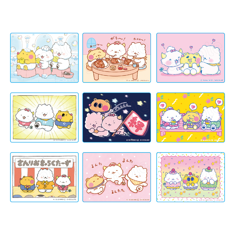 ぽっきょくてん・がおぱわるぅ・クマミレン トレーディングクリアカード (全9種)